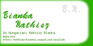 bianka mathisz business card